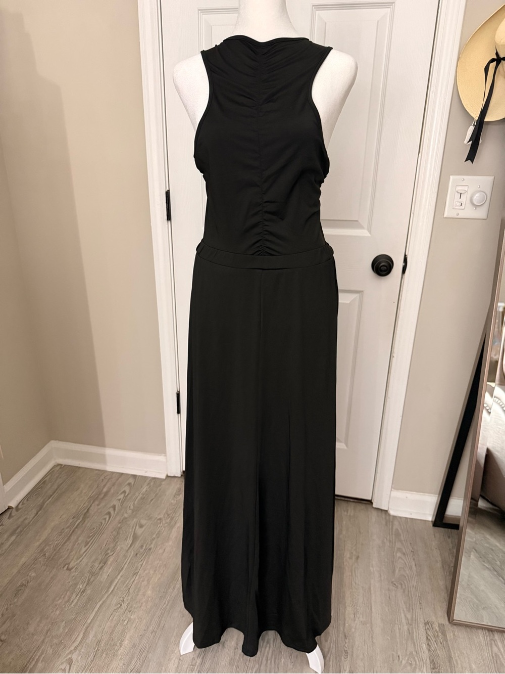 Black Maxi Dress - Women's Sleeveless Evening Gown